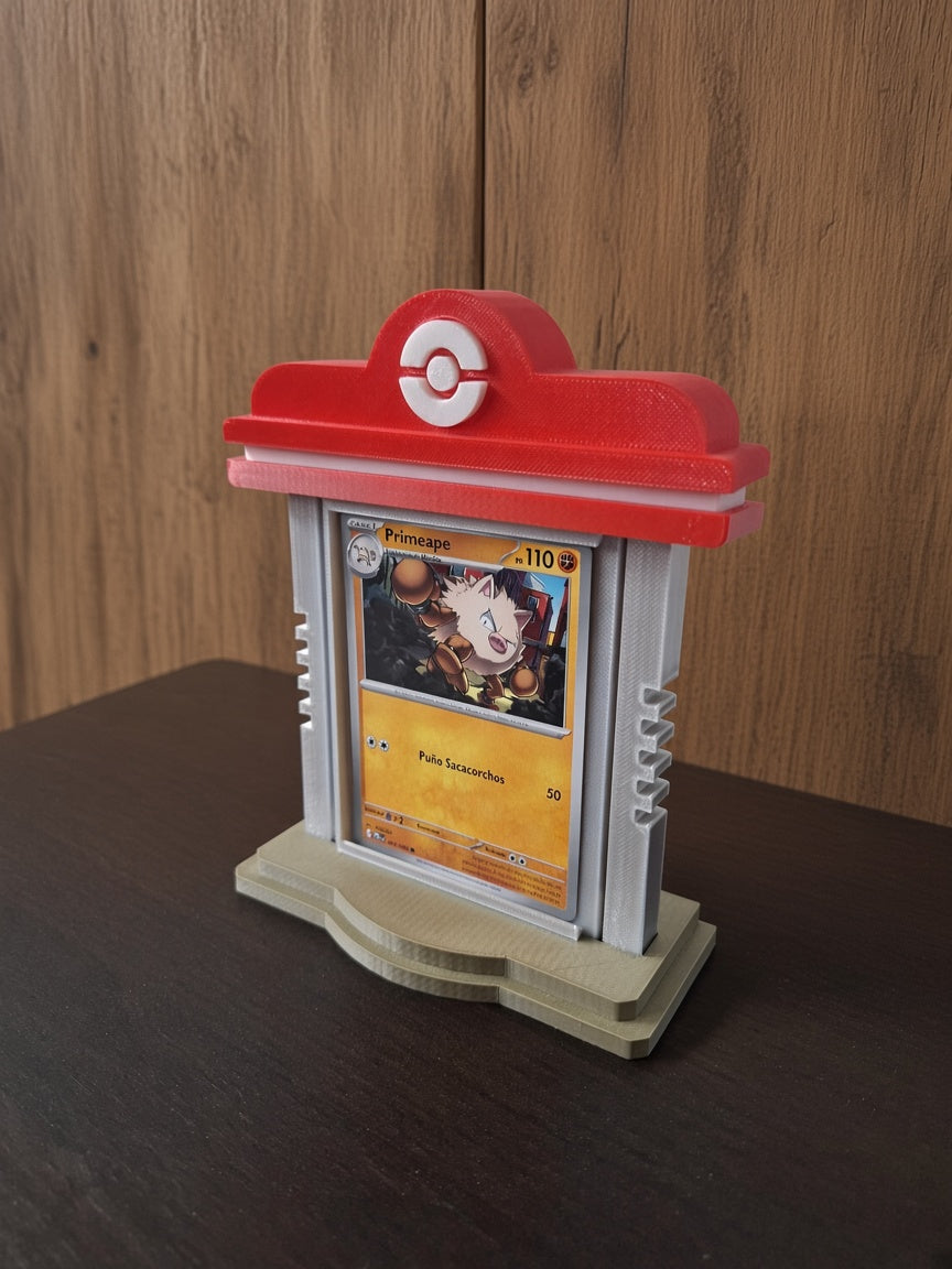 Pokemon Pokopia Card Display Stand, Trading Card Holder, TCG Display, Pokemon Center Inspired, Collector Desk Decor, Card Stand