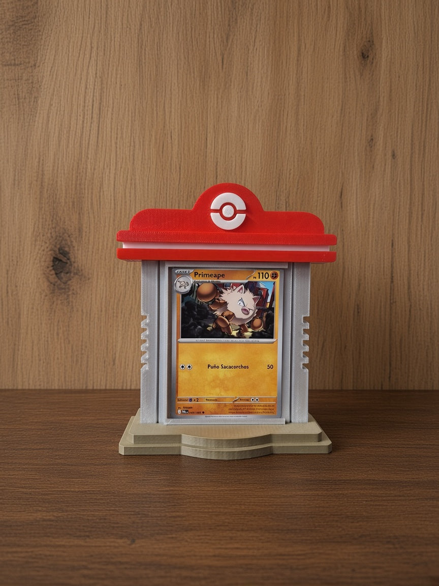 Pokemon Pokopia Card Display Stand, Trading Card Holder, TCG Display, Pokemon Center Inspired, Collector Desk Decor, Card Stand