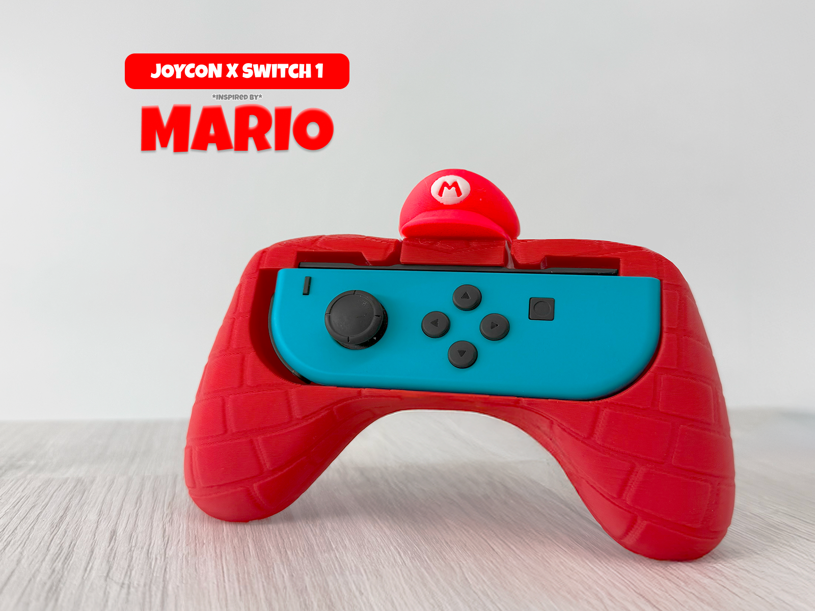 Super Mario Inspired Joy-Con Grip for Nintendo Switch 1 & 2 – Ergonomic Controller Holder for Gamers