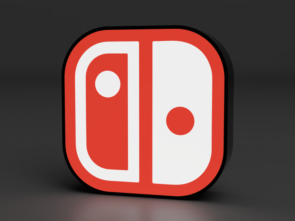 Nintendo Switch Logo LED LightBox – 3DPrintingLabDesigns