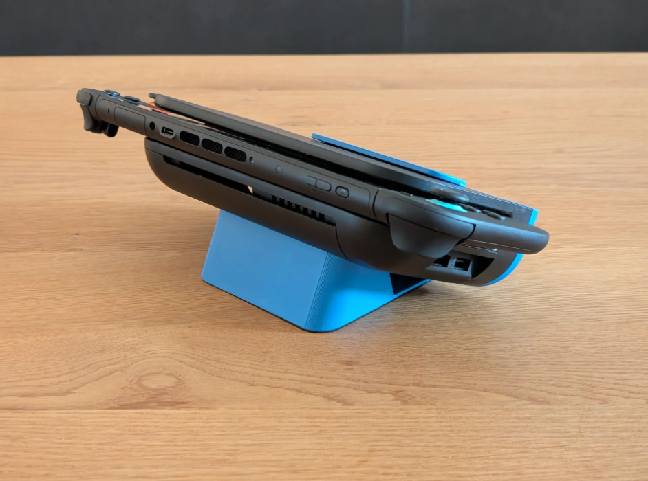Switch 2 Angled Dock - Nintendo Switch 2 Horizontal Angled Airflow Dock Stand For Shelves - Easy docking and undocking