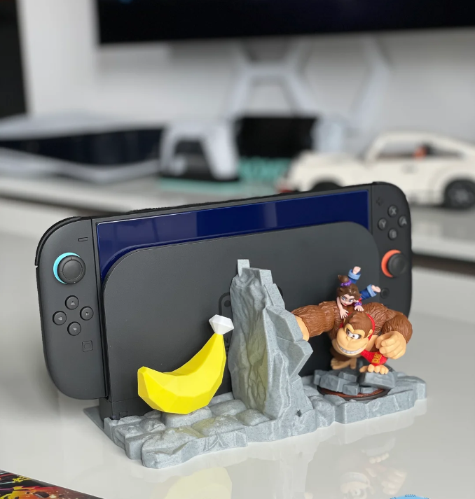 Βάση σύνδεσης DK για Nintendo Switch 2 – Donkey Kong Bananza Amiibo Display – Βάση διακόπτη Jungle Diorama