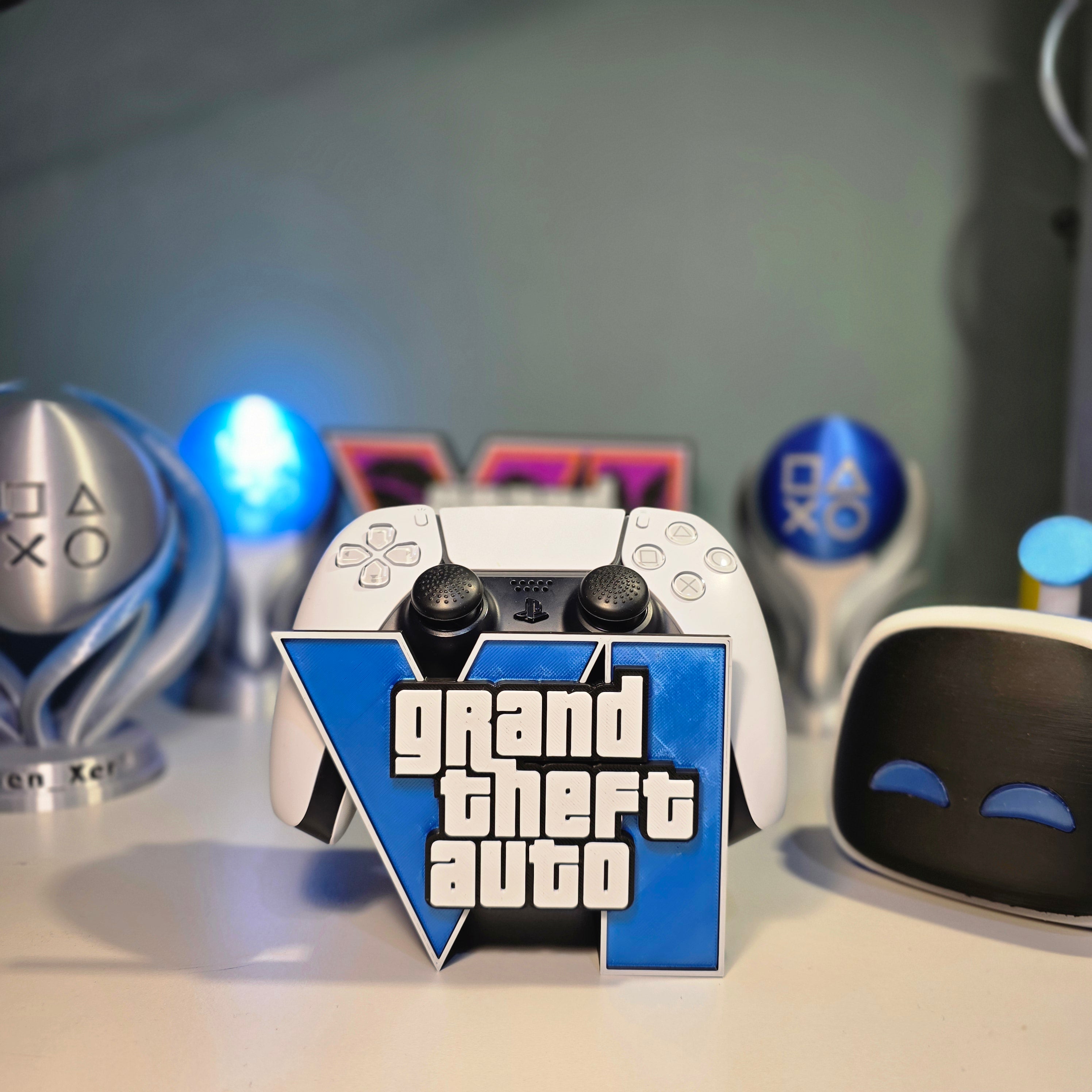 GTA 6 Universal Controller Stand - PS5, Xbox, Nintendo Switch Holder - Grand Theft Auto 6 VI Gaming Gift