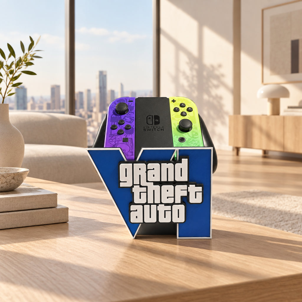 GTA 6 Universal Controller Stand - PS5, Xbox, Nintendo Switch Holder - Grand Theft Auto 6 VI Gaming Gift