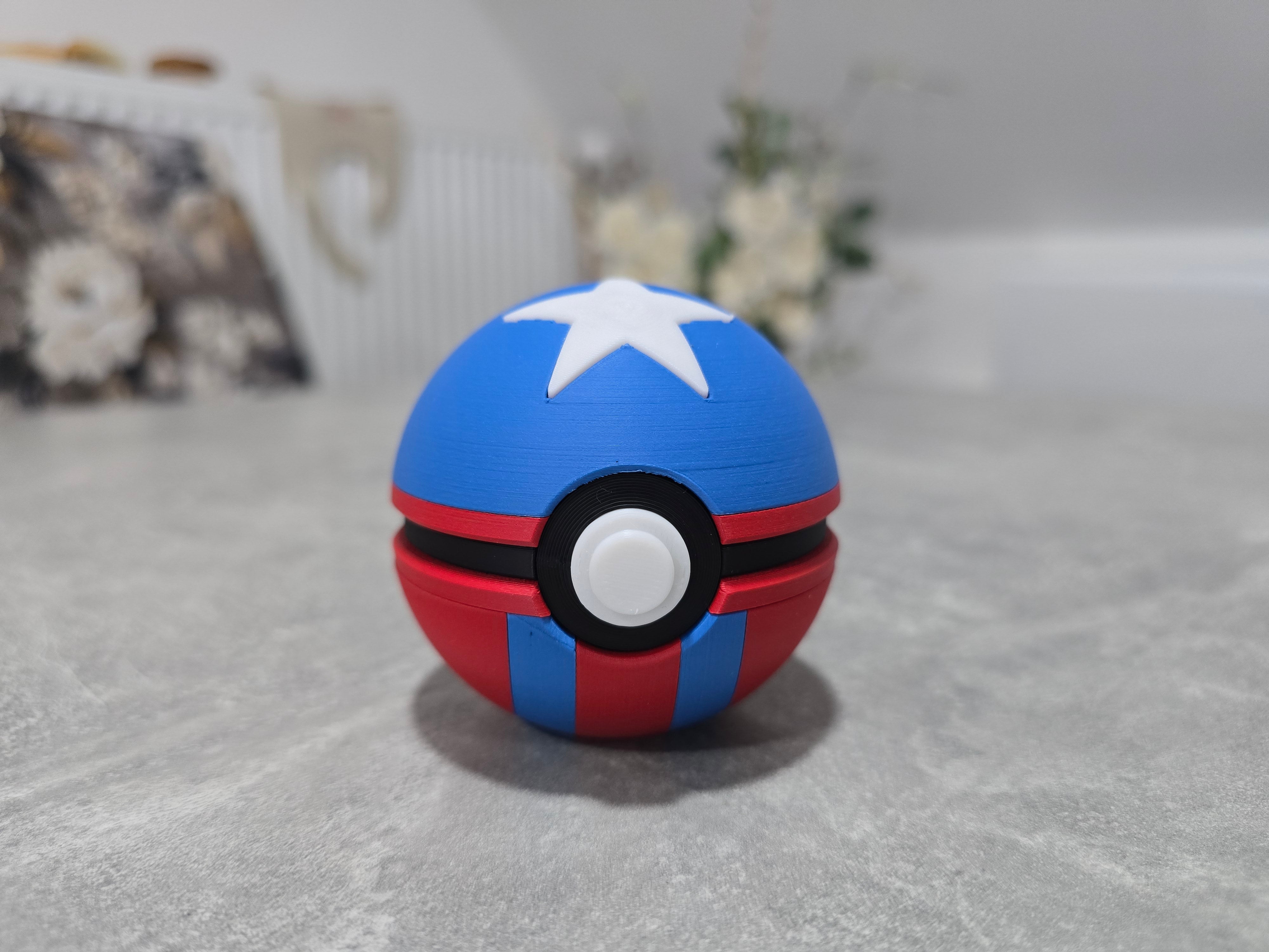 Captain America Pokeball Collector’s Edition | Pokeball Fan Art