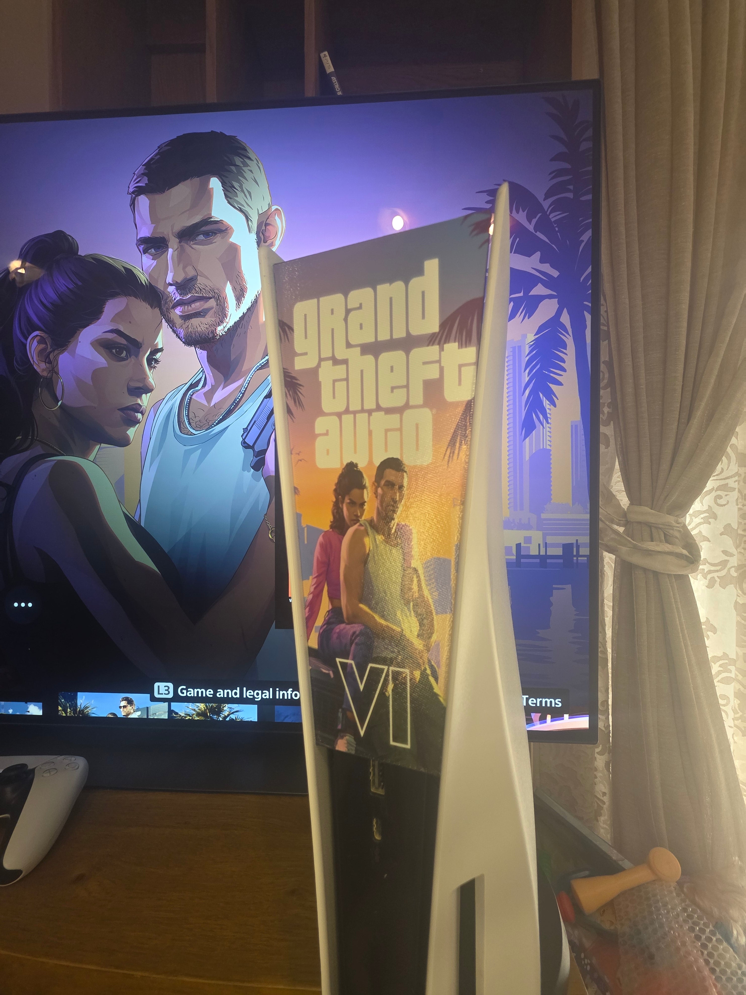 GTA VI Inspired PS5 Faceplate | Original Disc Edition Console Cover