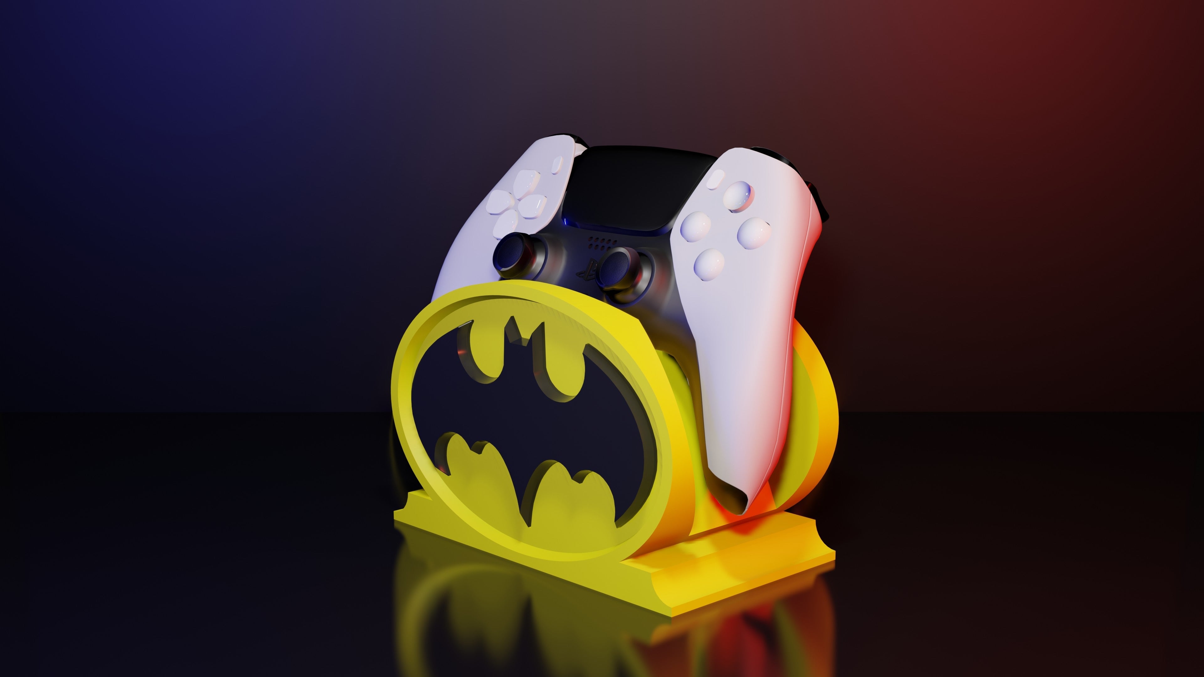 Batman Logo Controller Holder - 3DPrintingLabDesigns