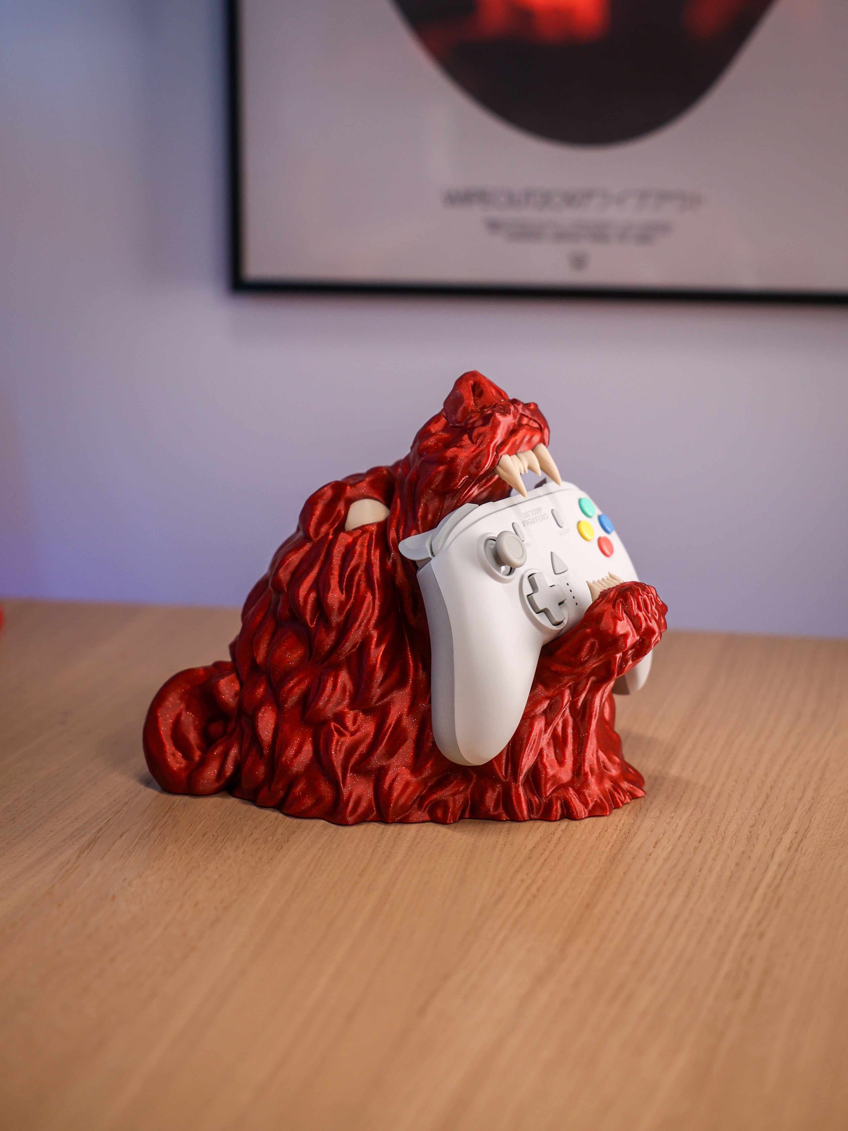 Bear Controller Stand โ Xbox, PlayStation, Nintendo Switch Holder โ Gamer Desk Decor โ Unique Gift for Gamers