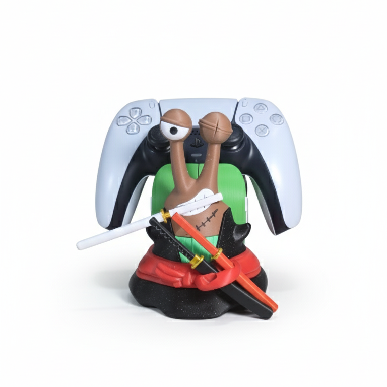 Roronoa Zoro Controller Stand Den Den Mushi Style , Anime Gaming Holder Inspired by One Piece