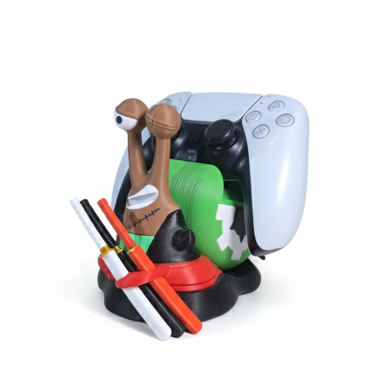 Roronoa Zoro Controller Stand Den Den Mushi Style , Anime Gaming Holder Inspired by One Piece