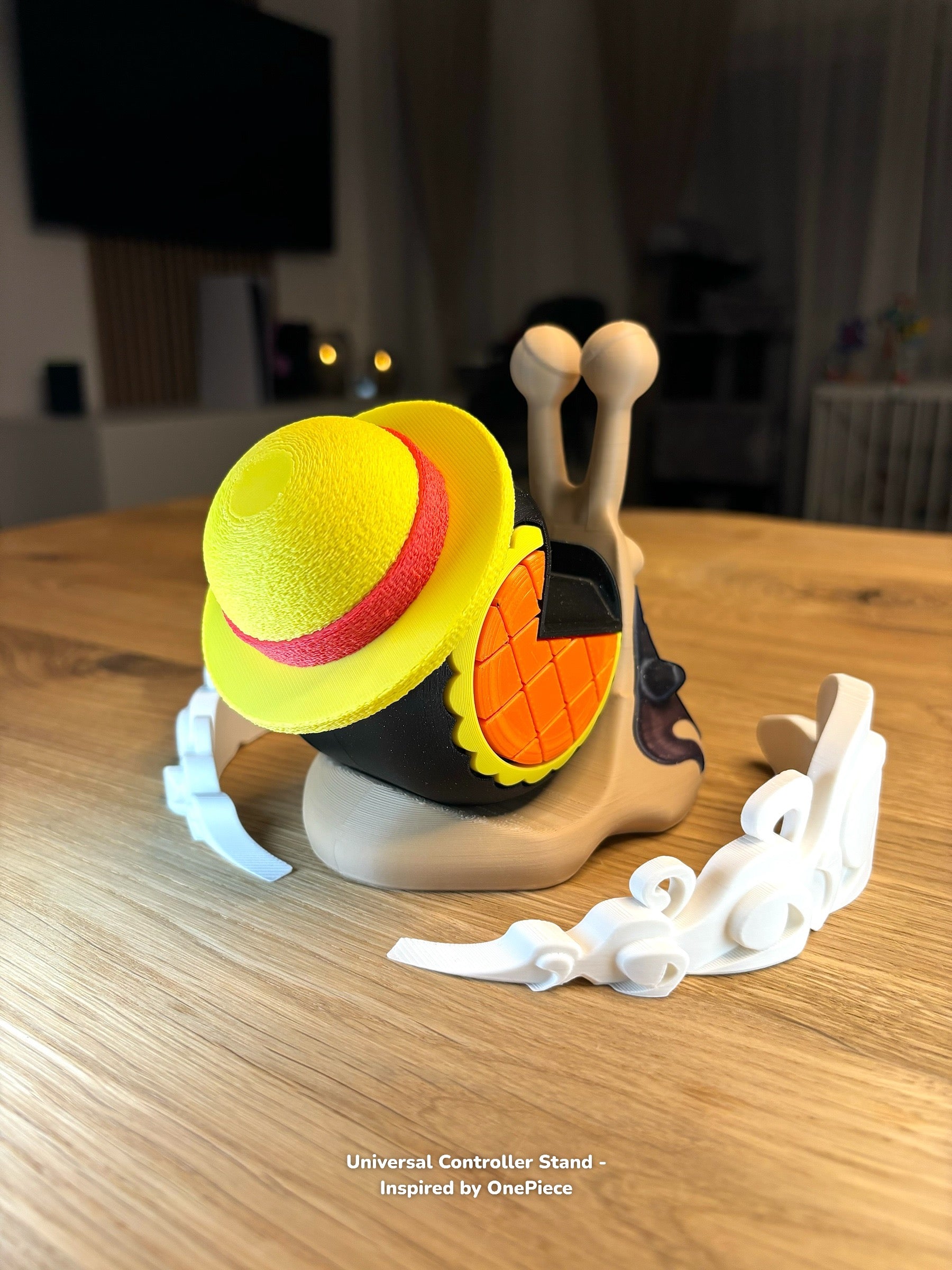 Βάση χειριστηρίου Luffy Gear 5 – Ολόσωμη διακόσμηση anime – Universal θήκη για PS5, Xbox, Switch – Δώρο Anime Gaming για τους λάτρεις