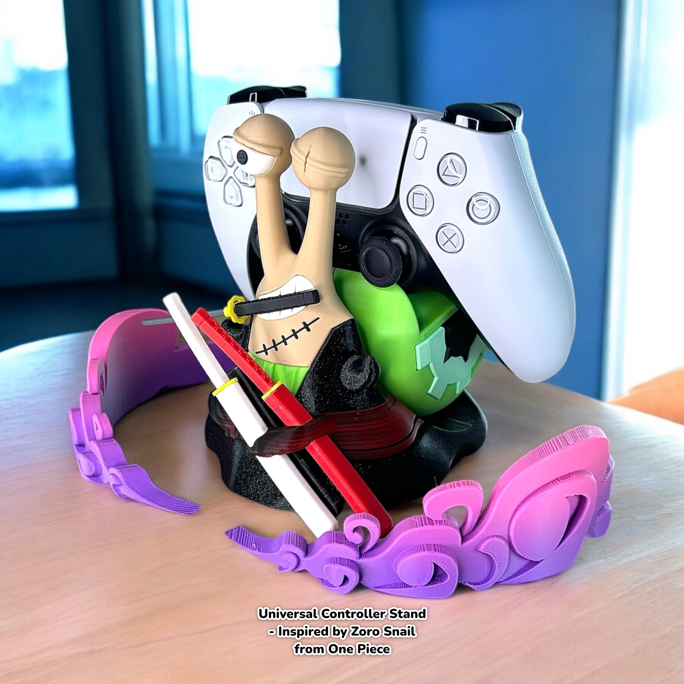 Roronoa Zoro Controller Stand Den Den Mushi Style , Anime Gaming Holder Inspired by One Piece
