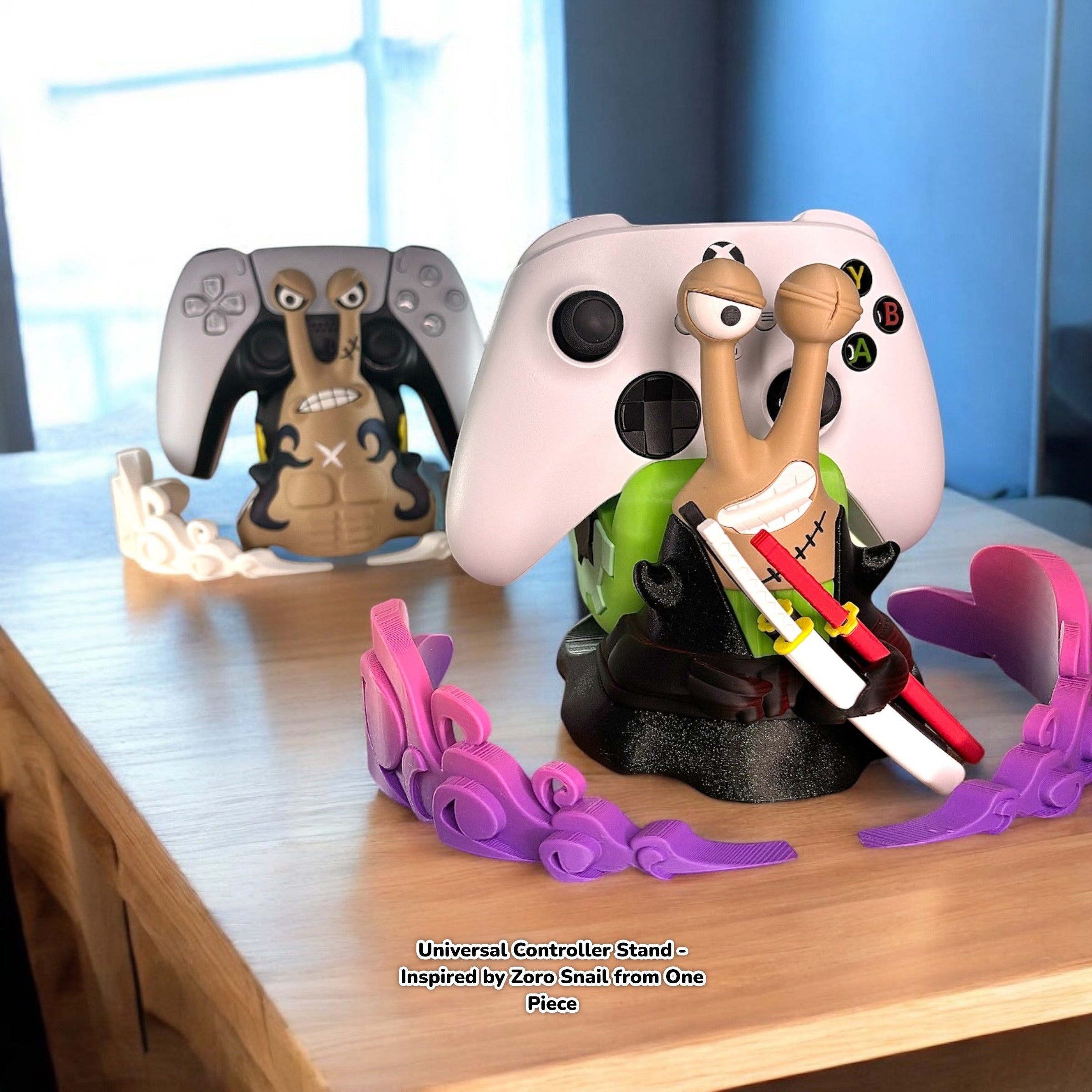 Roronoa Zoro Controller Stand Den Den Mushi Style , Anime Gaming Holder Inspired by One Piece