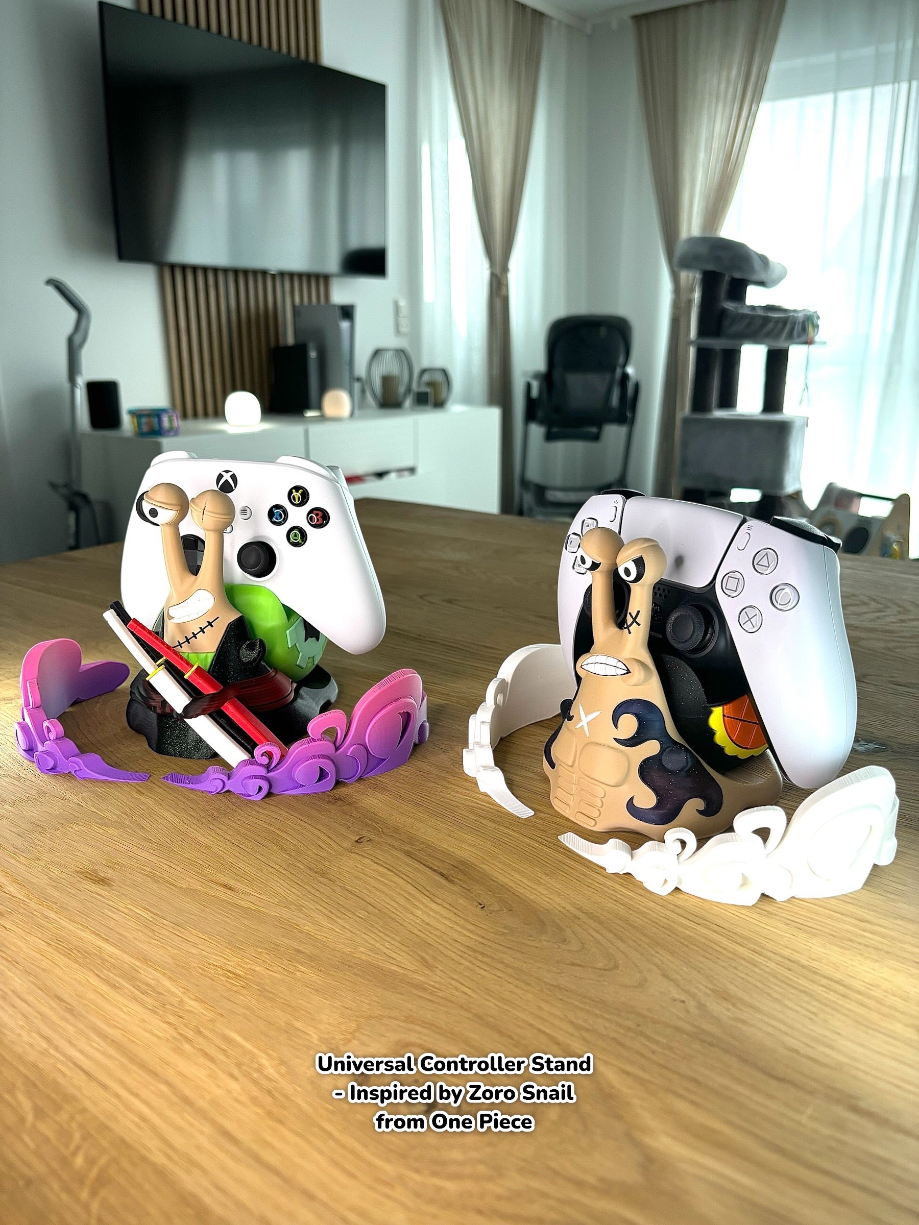 Roronoa Zoro Controller Stand Den Den Mushi Style , Anime Gaming Holder Inspired by One Piece