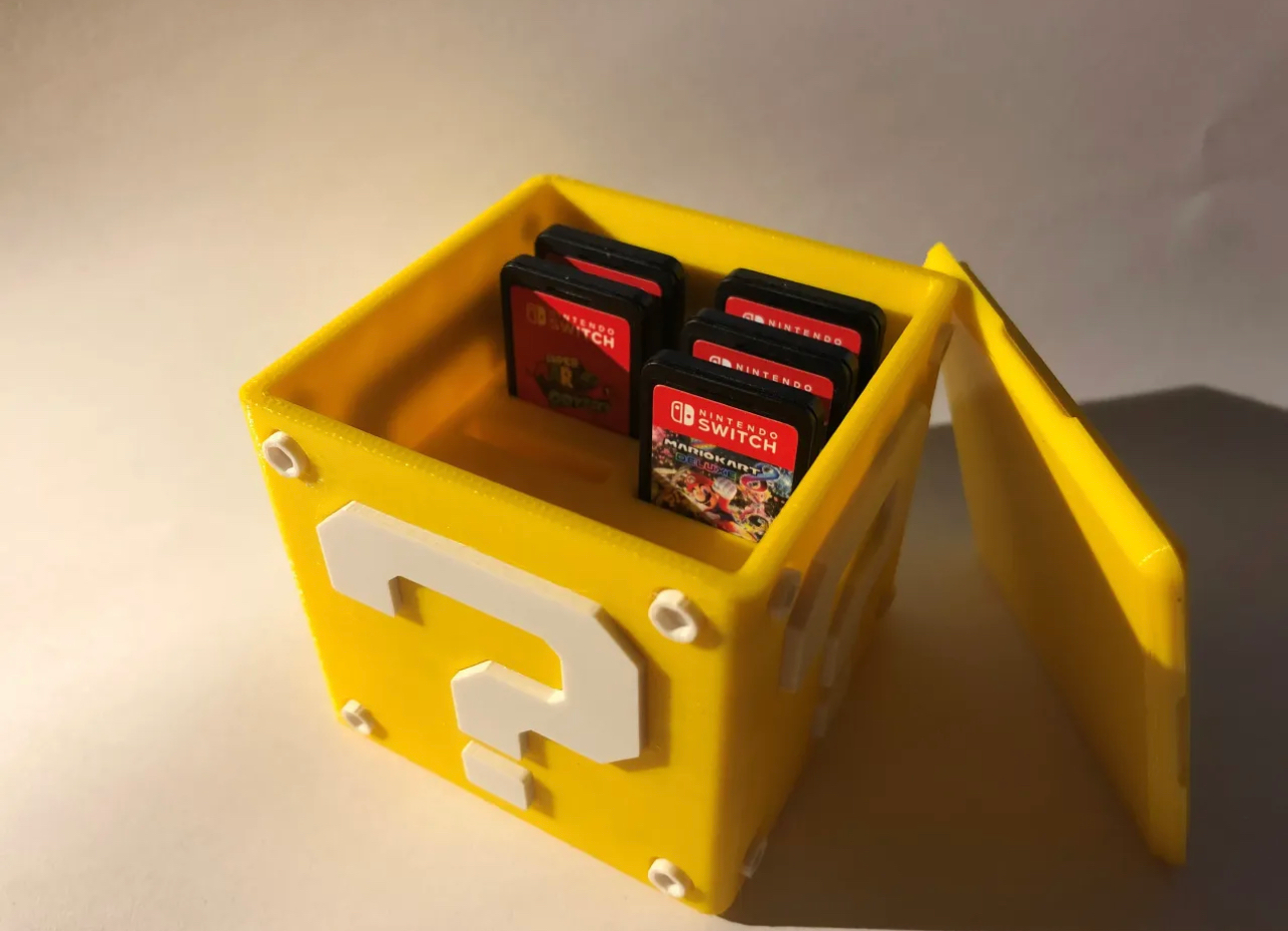 Super Mario Question Block Games Storage - Question Mark Game Card Holder