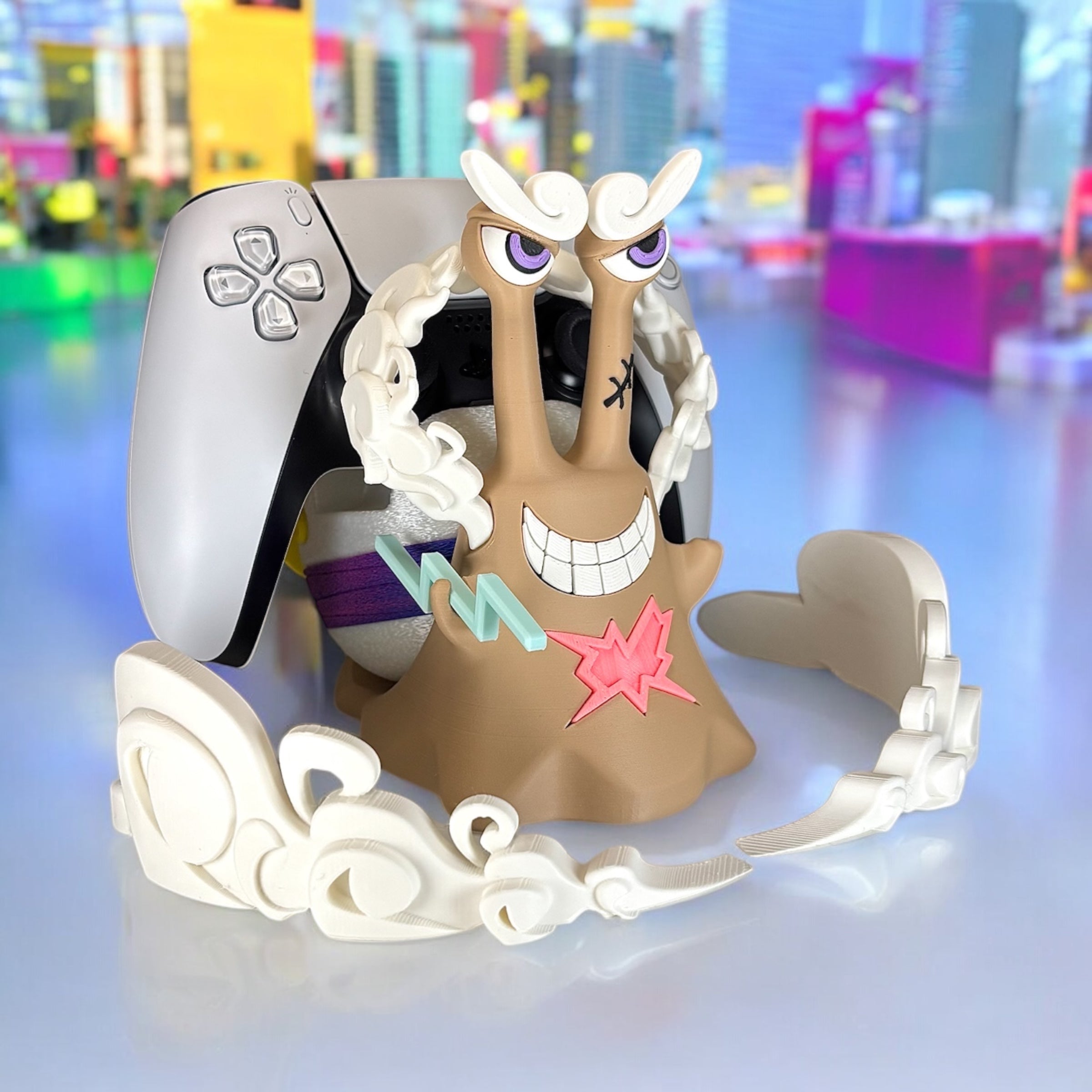 Gear 5 Pirate Snail Controller Stand | Anime & Gaming Accessories Fits Ps4, Ps5, Switch Pro, Xbox One and Series X Gaming Room Gift Decor