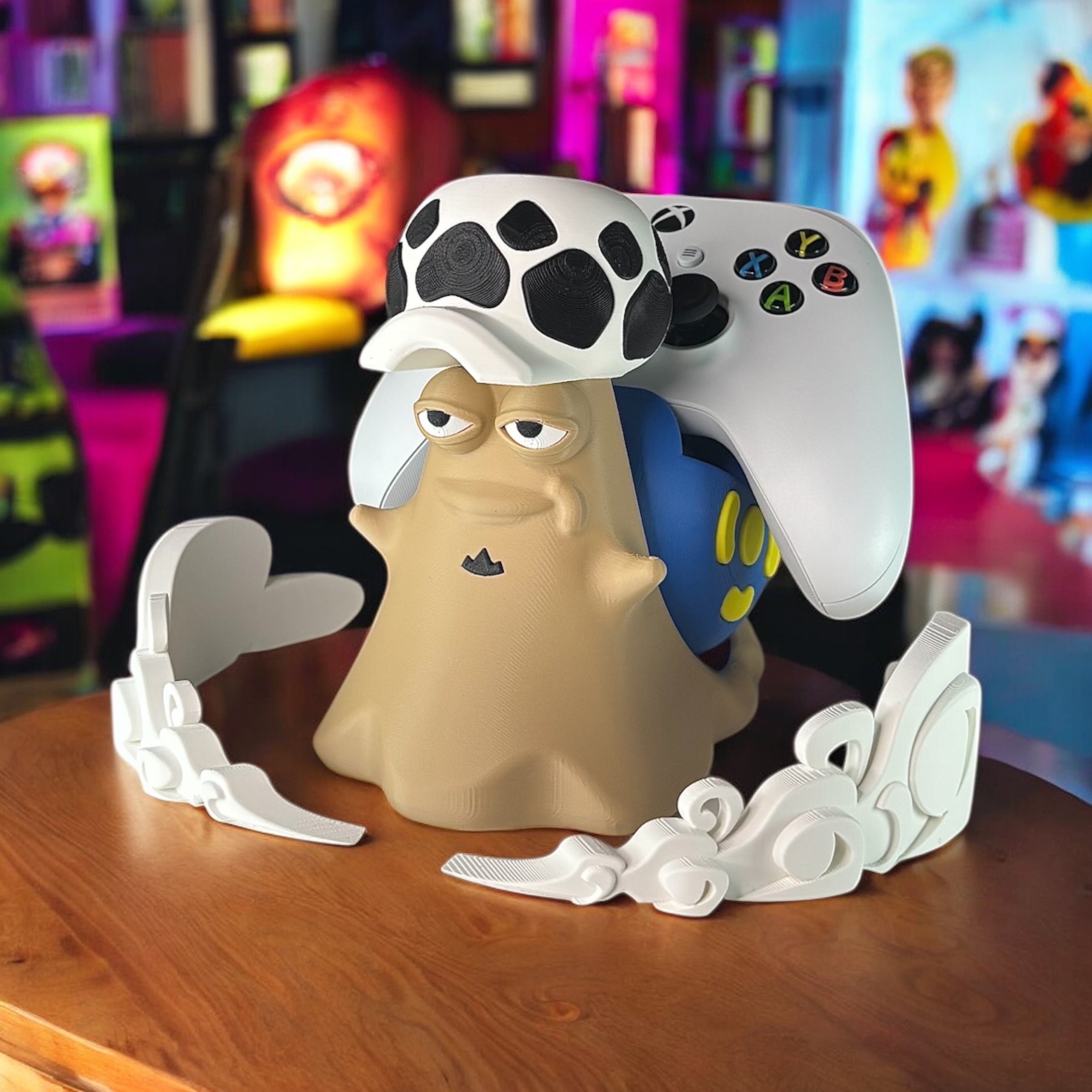 Βάση χειριστηρίου Universal – One Piece Trafalgar Law εμπνευσμένη από το Fan Art – Οθόνη Anime Gamer – Δώρο PS5 Xbox για τους λάτρεις του Otaku