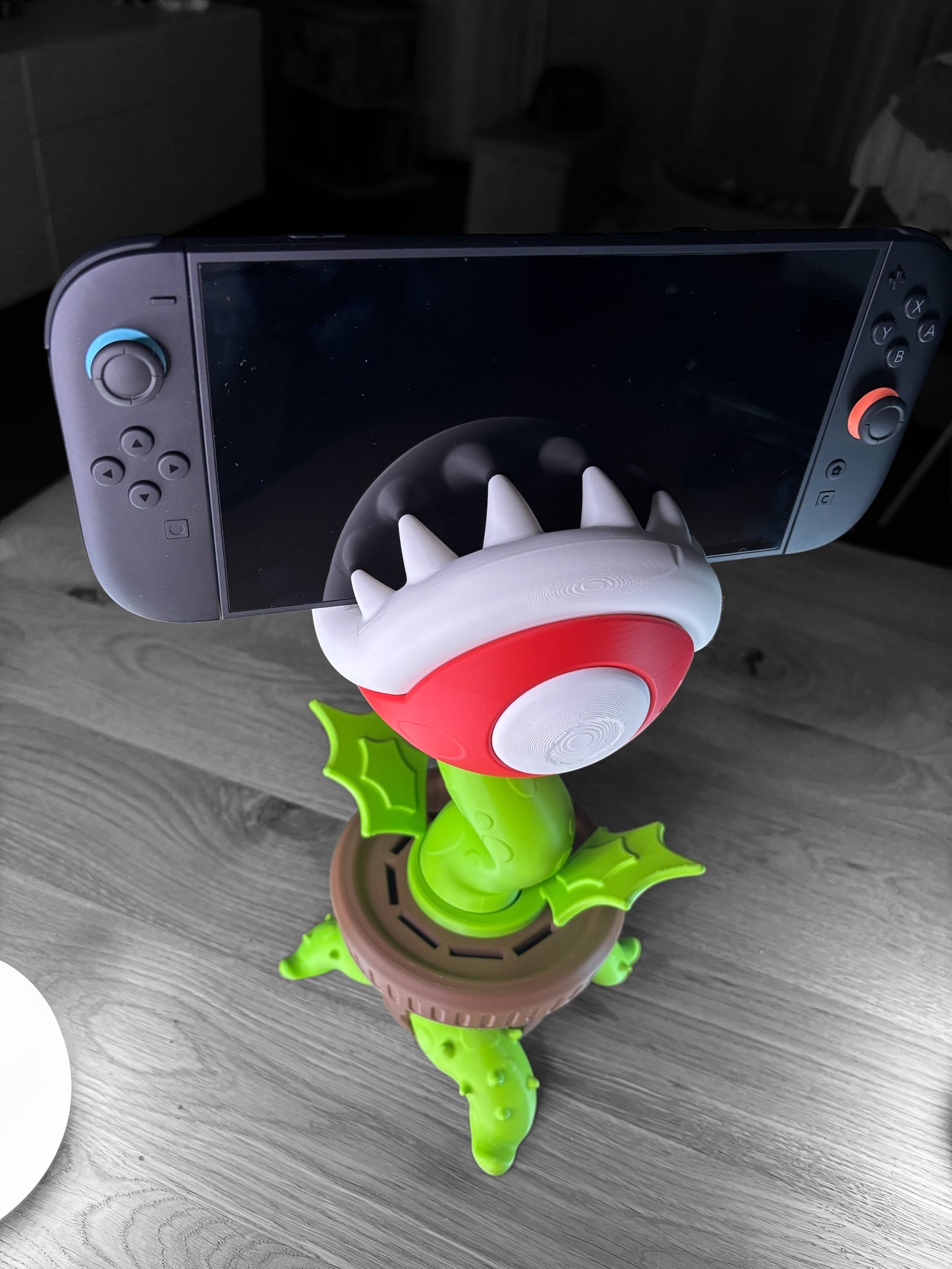 Βάση για το φυτό Piranha - Βάση οθόνης Nintendo Switch 2 - Διακόσμηση παιχνιδιών εμπνευσμένη από το Super Mario