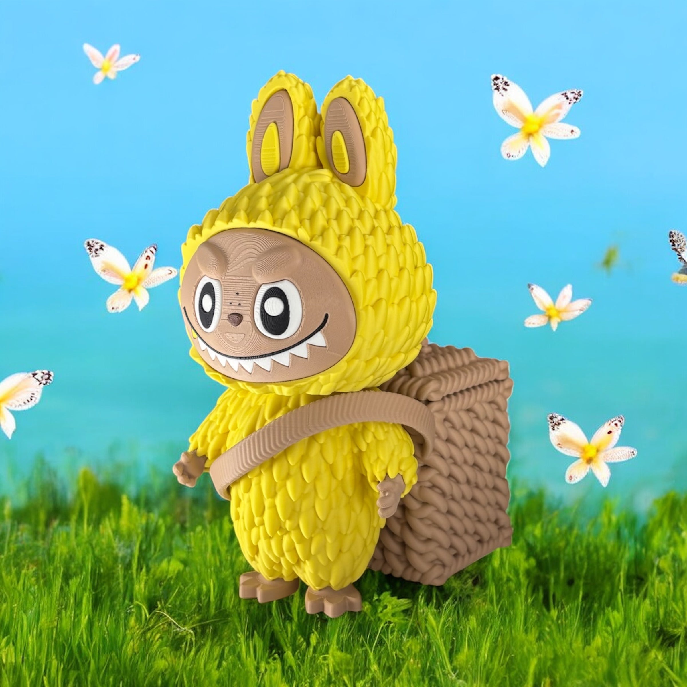 Labubu Doll Desk Organizer – Pop Mart Style Pencil Holder, Cute Monster Back-to-School Desk Friend