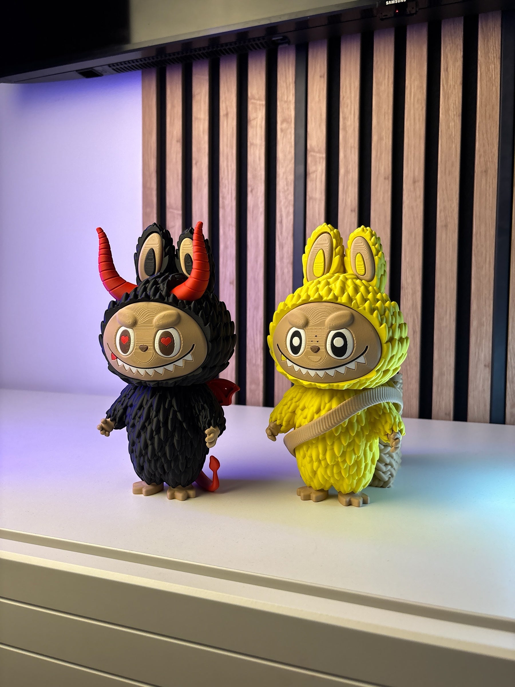 Devil Labubu Inspired Art Toy – 3D Printed Collectible Figure