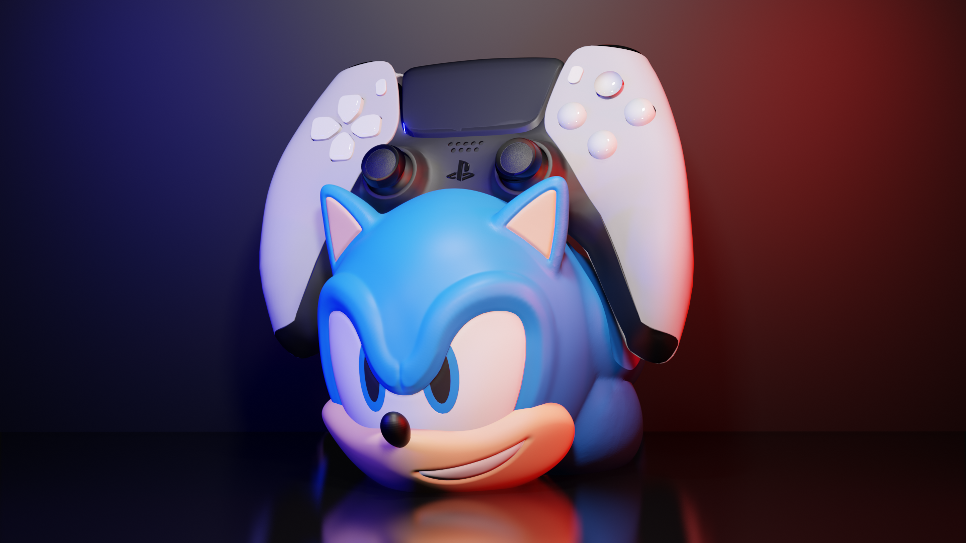Sonic Controller Holder Stand – PS5, Xbox & Nintendo Switch Pro Compatible Gaming Display