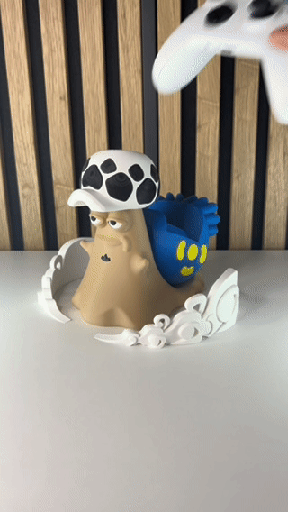 Βάση χειριστηρίου Universal – One Piece Trafalgar Law εμπνευσμένη από το Fan Art – Οθόνη Anime Gamer – Δώρο PS5 Xbox για τους λάτρεις του Otaku