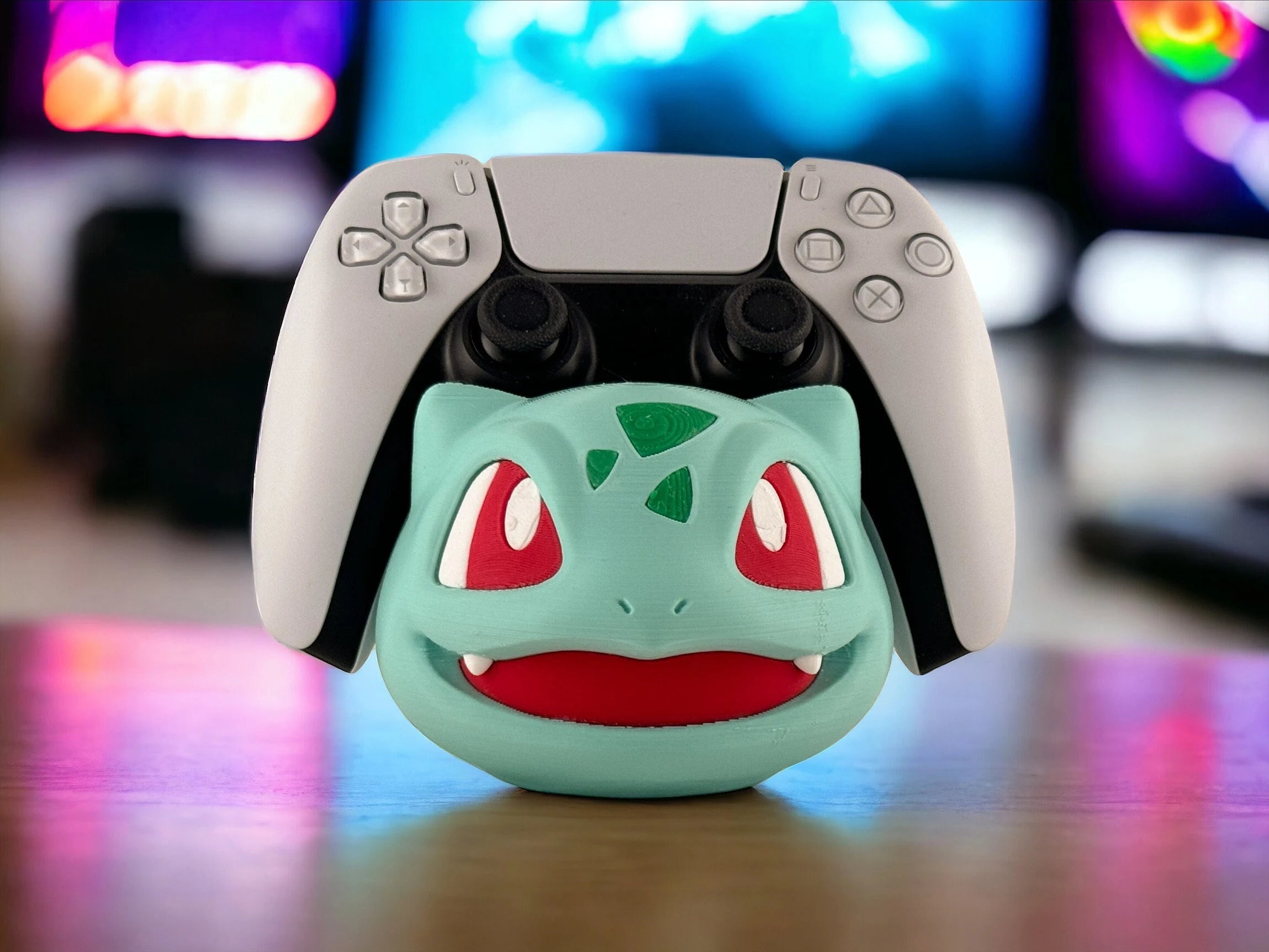 Bulbasaur Pokemon Universal Controller Holder | Gaming Stand & Desk Organizer