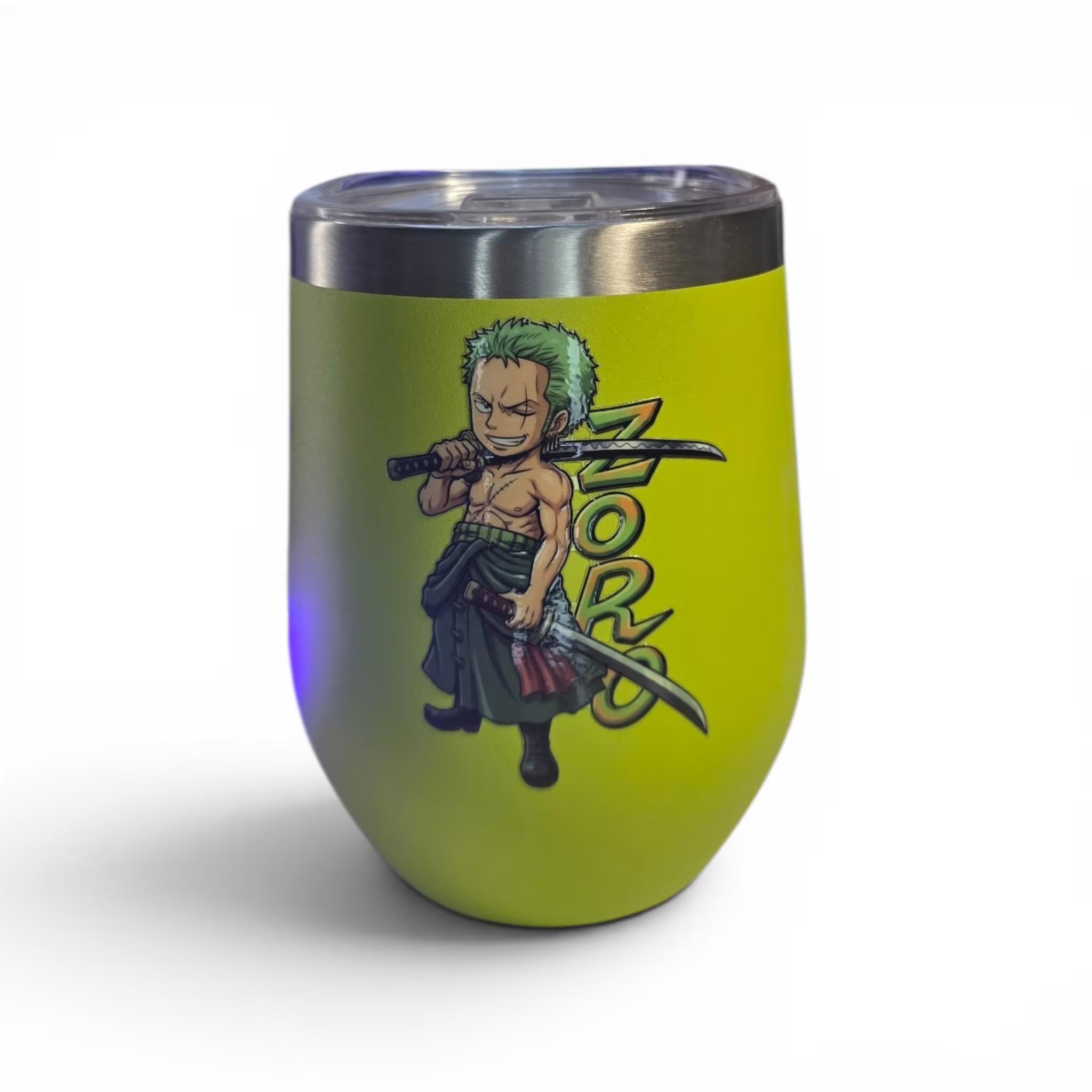 One Piece Roronoa Zoro Stainless Steel Tumbler – Anime Travel Mug (12oz)
