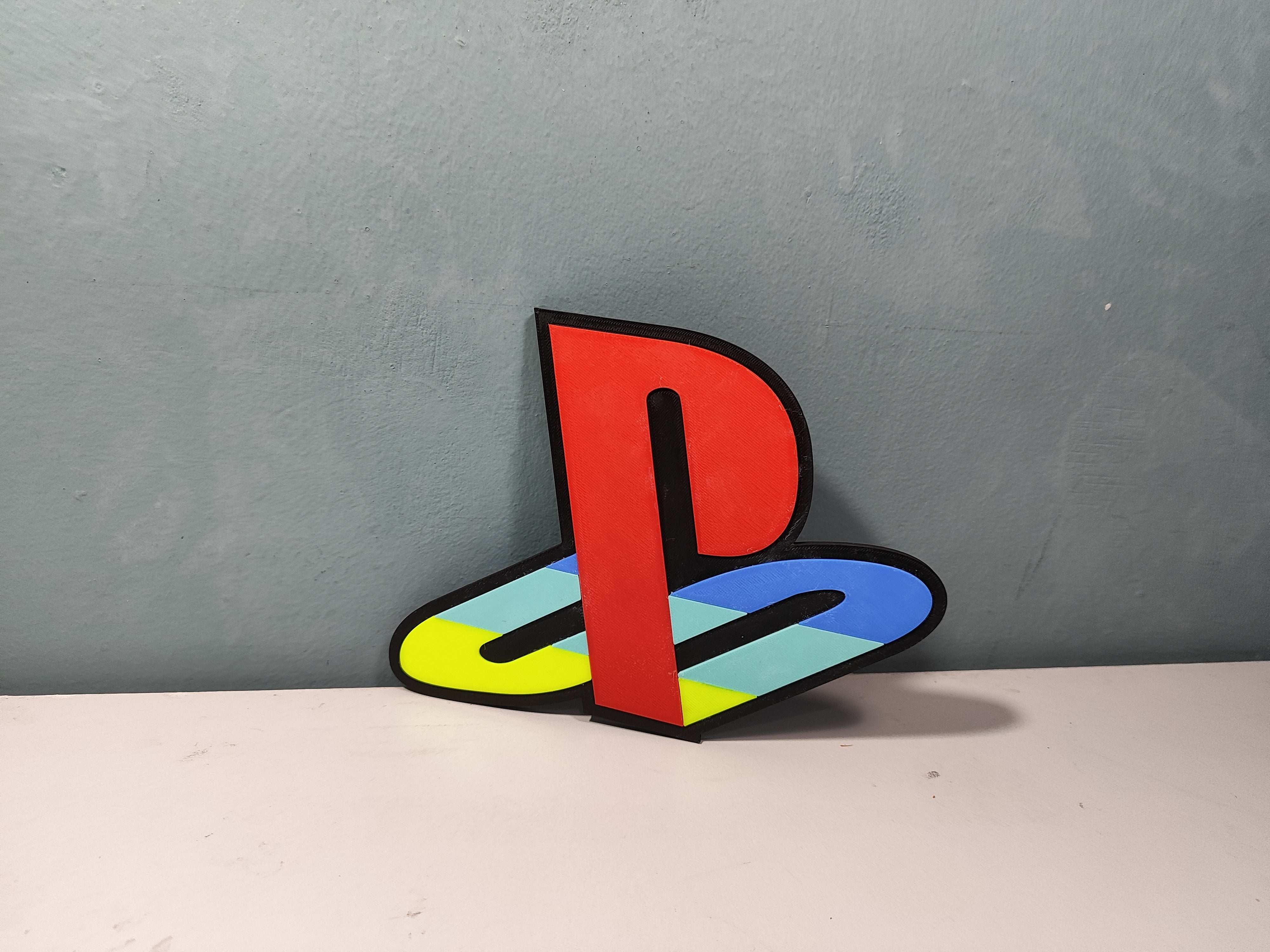 PS 1 Retro Classic Logo - 3DPrintingLabDesigns
