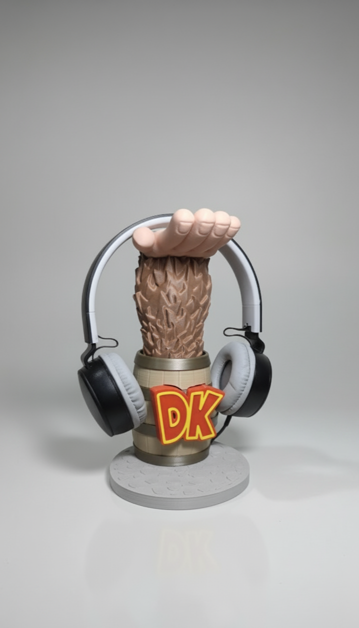 Donkey Kong Headphone Stand - Gaming Desk Accessory