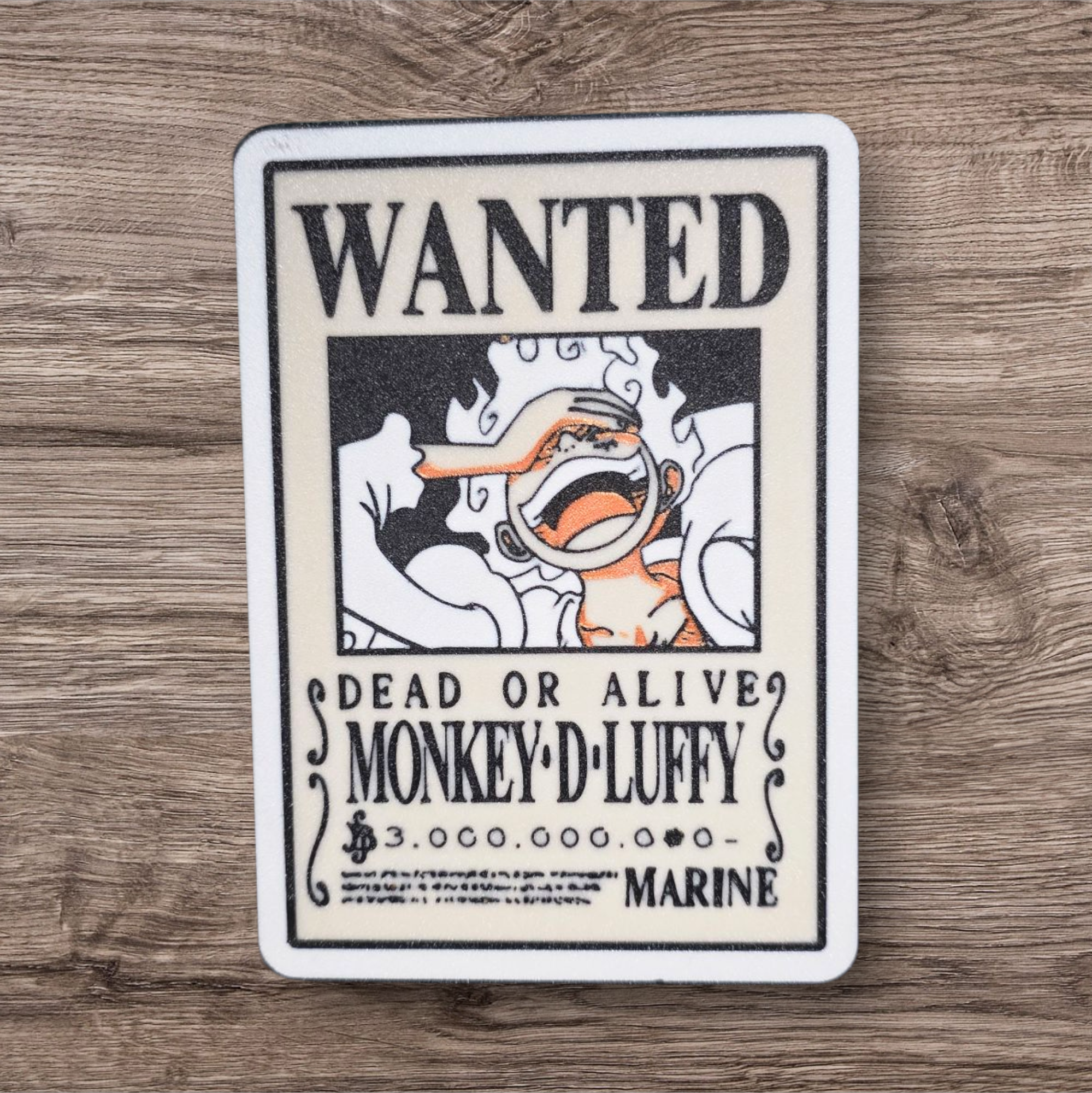 One Piece Luffy Wanted Poster RGB LED Lightbox - "Dead or Alive" Anime Lamp | Bounty Gamer Gift | Manga Desk Art