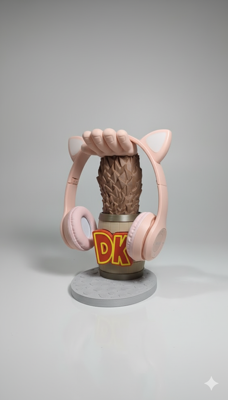 Donkey Kong Headphone Stand - Gaming Desk Accessory