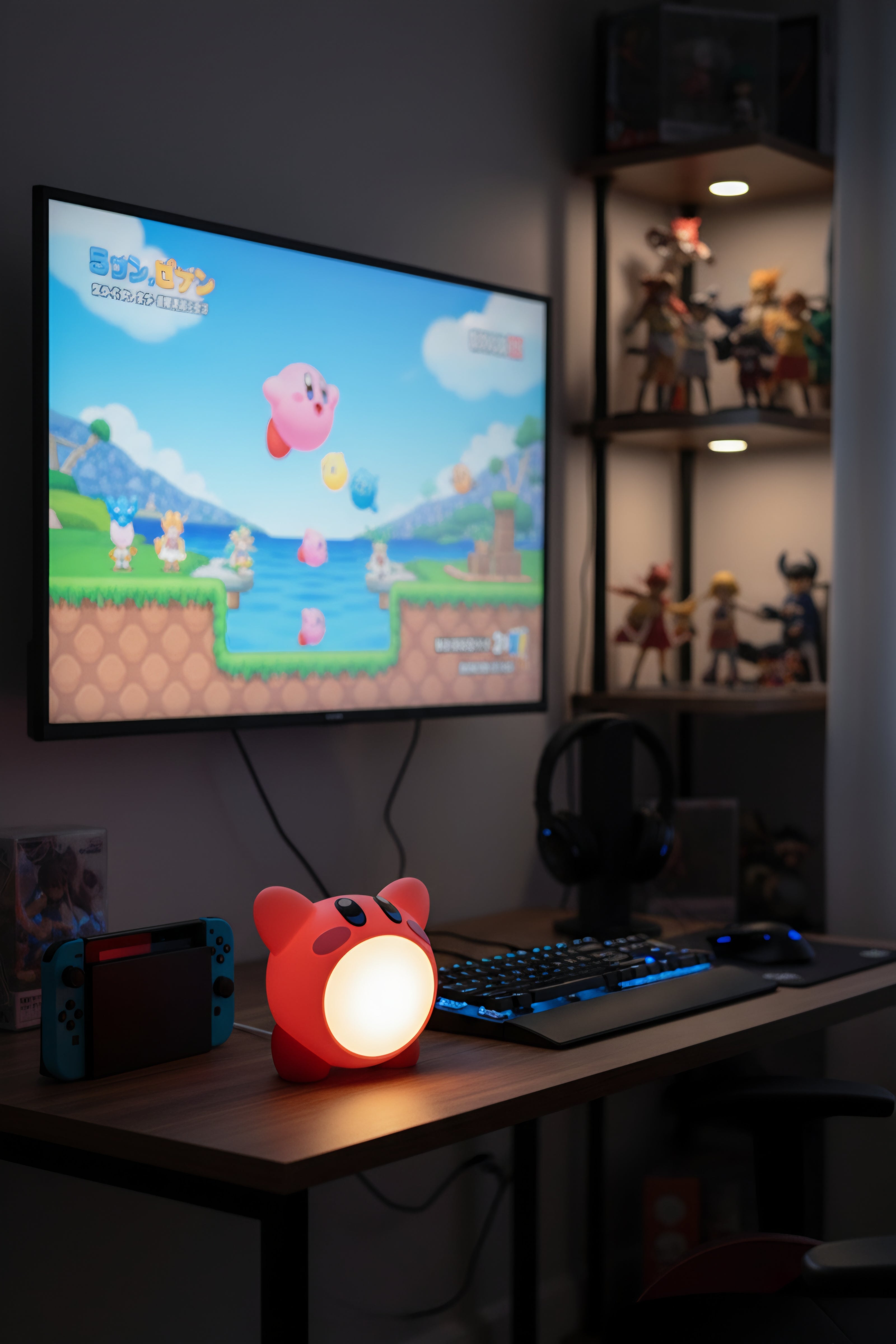 Kirby Night Light | Nintendo Gaming Room Desk Lamp