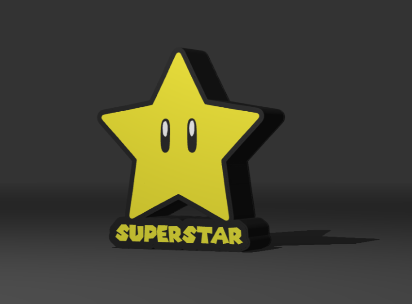 Super Mario Superstar RGB LED Light – Custom Lightbox Night Lamp Nintendo Fan Gift