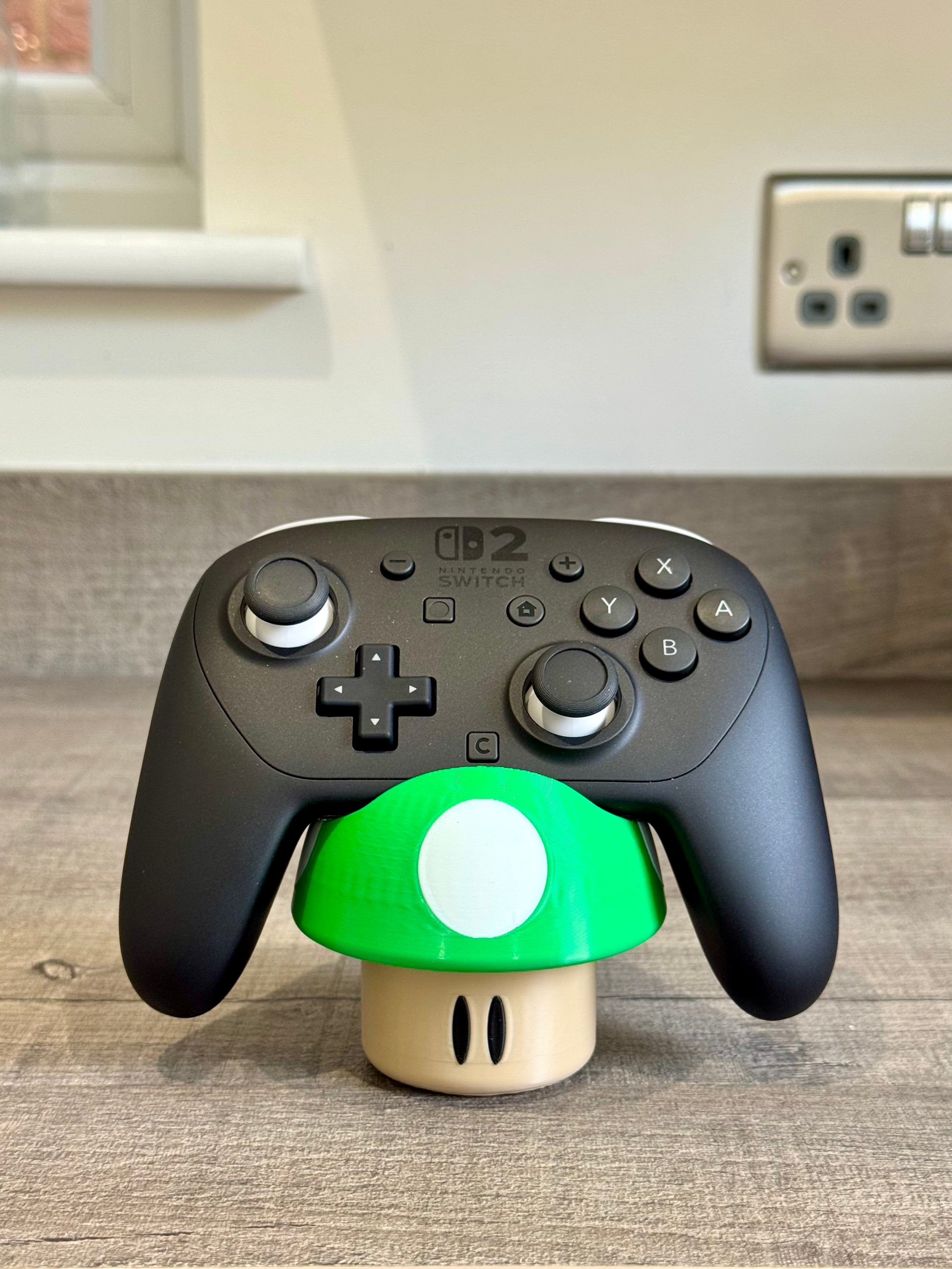 Nintendo Switch 1 & 2 Pro Controller Mushroom Toad Stand Holder