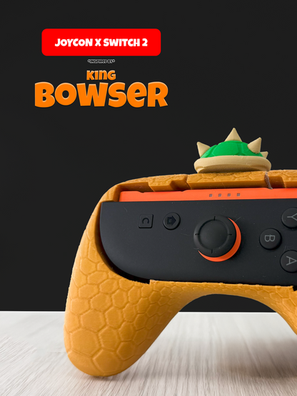 King Bowser  Inspired Joy-Con Grip for Nintendo Switch 2 – Ergonomic Controller Holder for Gamers