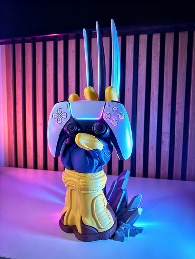 Wolverine Inspired Controller Holder | PS5, Xbox & Nintendo Switch Controller Stand | Marvel Gaming Desk Decor | 3D Printed Gamer Gift