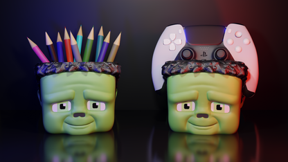 Minecraft Baby Zombie Controller & Pencil Holder | Gamer Gift | Back to School Desk Organizer