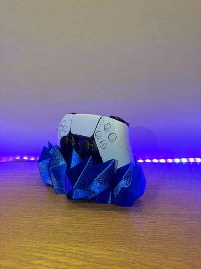 3D PS5 Crystal Base Holder for Playstation 5 Dualsense - PS5 Accessories Controller Stand - 3DPrintingLabDesigns