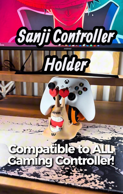 One Piece Den Den Mushi Controller Stand – Roronoa Zoro, Luffy Gear 5, Gear 5 Pirate Snail, Ace, Trafalgar Law, Sanji, Jinbe – Universal PS5 Xbox Switch Holder