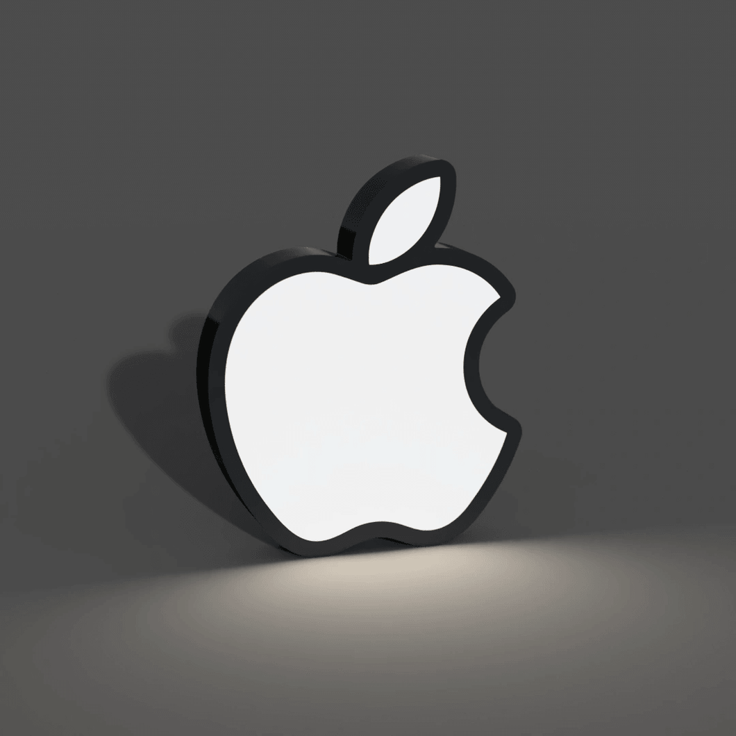 Apple Logo LED Lightbox - 3DPrintingLabDesigns