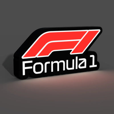 Formula 1 (F1 Logo) Lightbox LED Lamp - 3DPrintingLabDesigns