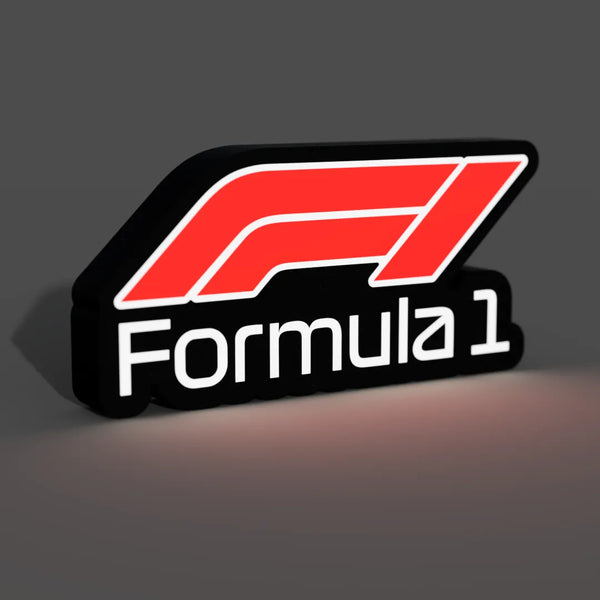 Formula 1 (F1 Logo) Lightbox LED Lamp - 3DPrintingLabDesigns