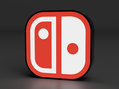 Nintendo Switch Logo LED LightBox - 3DPrintingLabDesigns