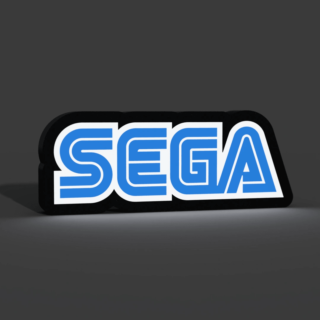 SEGA Logo LED Lightbox - 3DPrintingLabDesigns