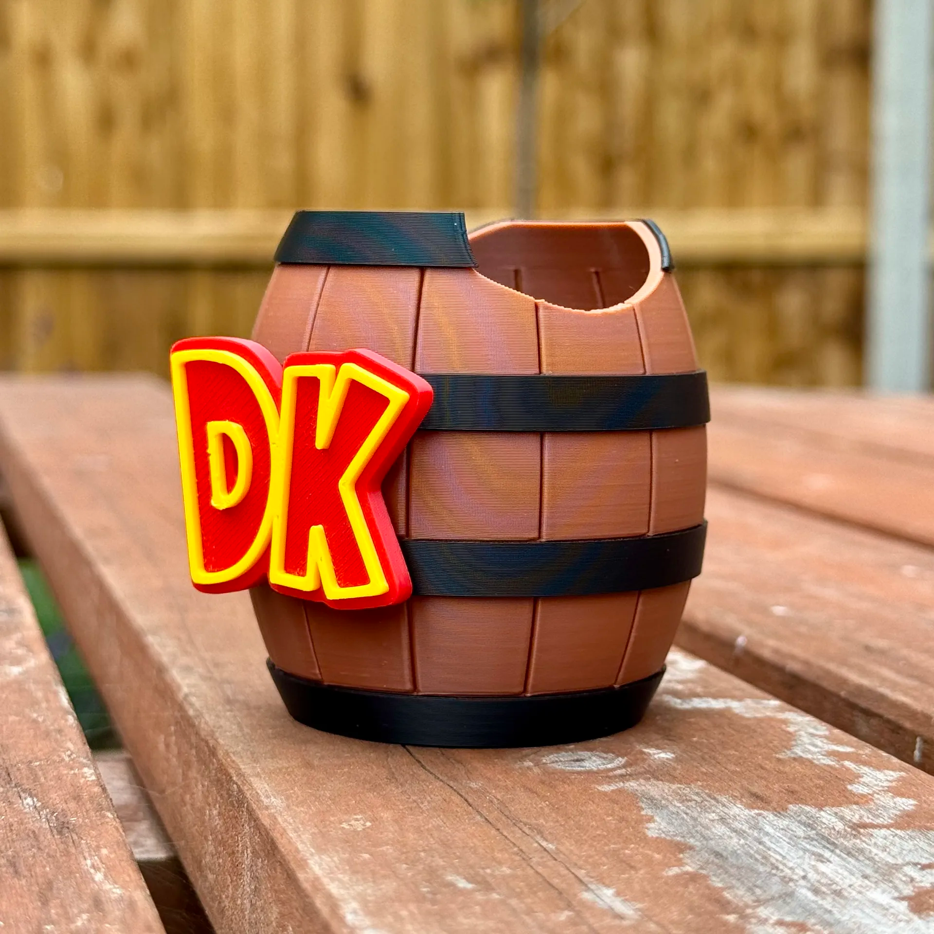 Donkey Kong DK Barrel Controller Stand – Fits Nintendo Switch 2 Pro Controller – DK Gaming Display Holder