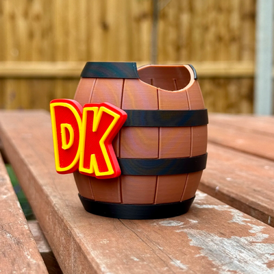 Donkey Kong DK Barrel Controller Stand – Fits Nintendo Switch 2 Pro Controller – DK Gaming Display Holder