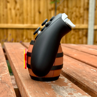 Donkey Kong DK Barrel Controller Stand – Fits Nintendo Switch 2 Pro Controller – DK Gaming Display Holder