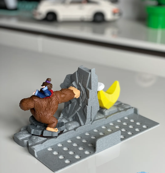 DK Dock Stand for Nintendo Switch 2 & OLED – Donkey Kong Bananza Amiibo Display – Jungle Diorama Switch Holder