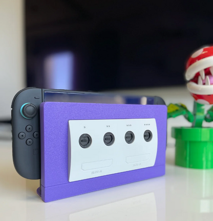 Nintendo Switch 2 GameCube Dock – Retro Inspired Stand with Storage for 12 Games